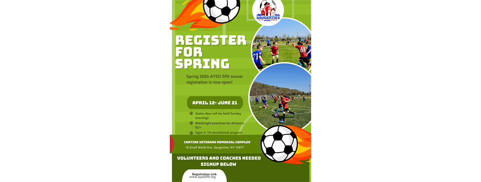 Spring 2026 Recreational Soccer Program